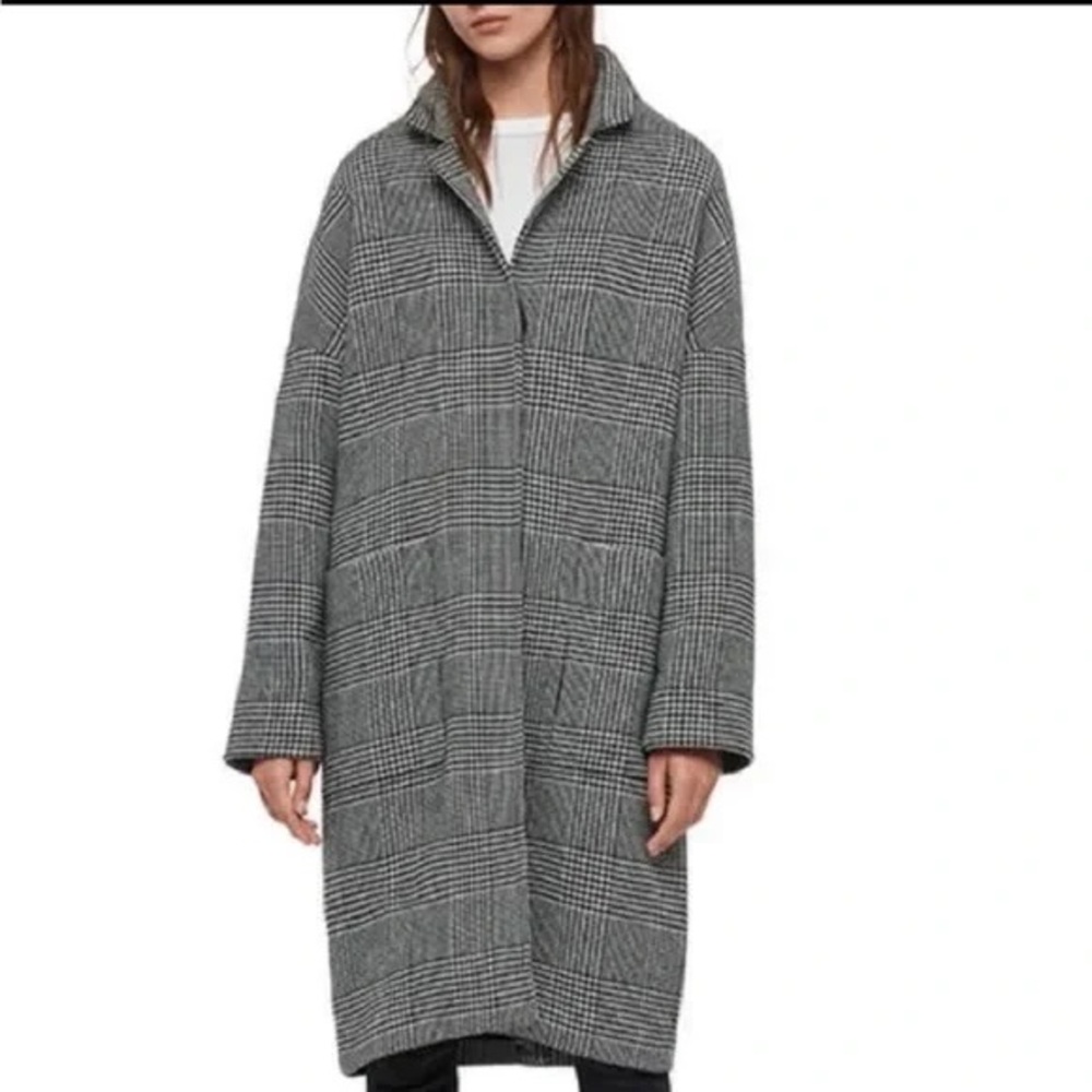 All Saints Teya Check Coat